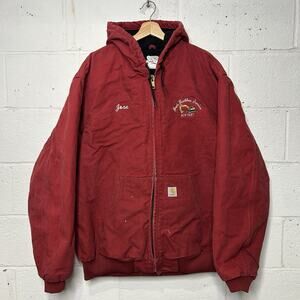 Vintage Carhartt Quilted Active Jacket “Dark Red” J140 DKR